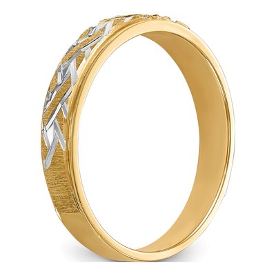 14K Yellow Gold Diamond Trio Wedding Band Set – view 6
