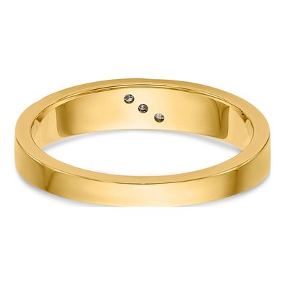 14K Yellow Gold Diamond Trio Wedding Band – view 6