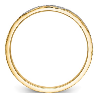Men's 14K Yellow Gold 1/20 ct tw Diamond Wedding Band – view 2