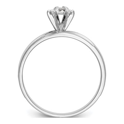 14K White Gold 1/20 ct tw Diamond Engagement Ring – view 2