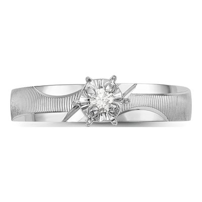 14K White Gold 1/20 ct tw Diamond Engagement Ring – view 4