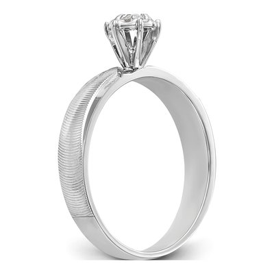 14K White Gold 1/20 ct tw Diamond Engagement Ring – view 6