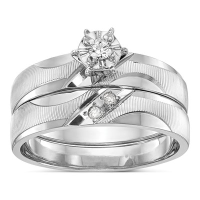 14K White Gold 1/20 ct tw Diamond Engagement Ring – view 7