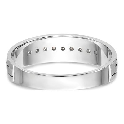 Men's 14K White Gold 1/10 ct tw Diamond Wedding Band – view 5