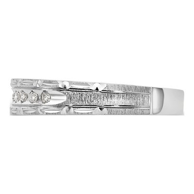 14K White Gold 1/10 ct tw Diamond Wedding Band – view 3