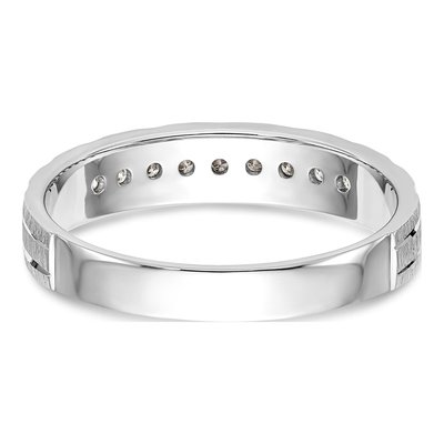 14K White Gold 1/10 ct tw Diamond Wedding Band – view 5
