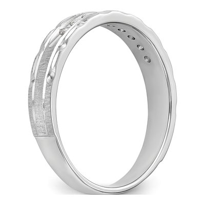 14K White Gold 1/10 ct tw Diamond Wedding Band – view 6
