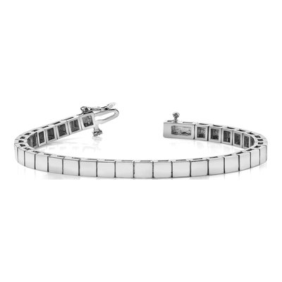 14K White Gold Add-A-Diamond Bracelet Mounting – view 3