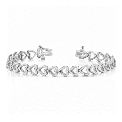 14K White Gold Add-A-Diamond Bracelet Mounting – view 3