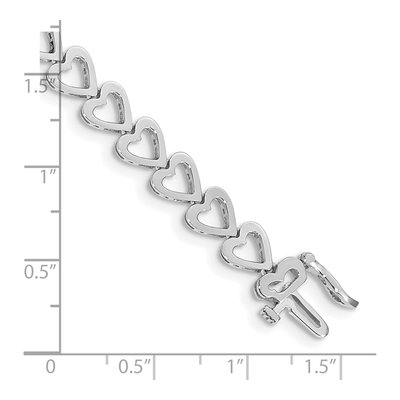 14K White Gold Add-A-Diamond Bracelet Mounting – view 4