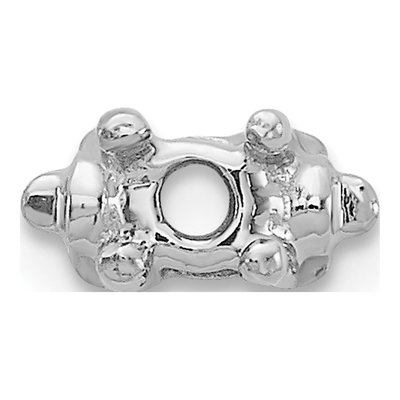 14K White Gold Add-A-Diamond Head for X853 Bracelet Mounting