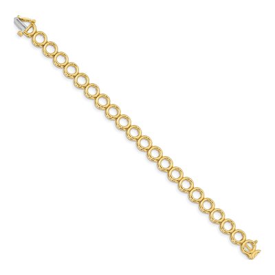 14K Yellow Gold Add-A-Diamond Bracelet Mounting – view 2