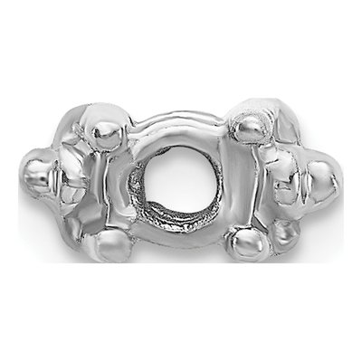 14K White Gold Add-A-Diamond Head for X855 Bracelet Mounting