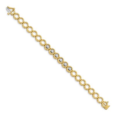 14K Yellow Gold 3/4 ct tw Diamond Tennis Bracelet – view 2