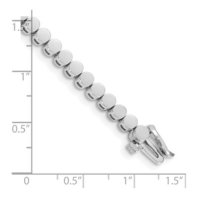 14K White Gold Add-A-Diamond Bracelet Mounting – view 4