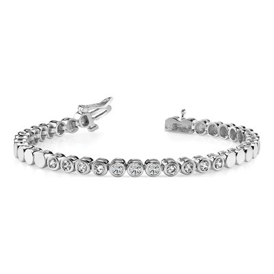 14K White Gold Add-A-Diamond Bracelet Mounting – view 6
