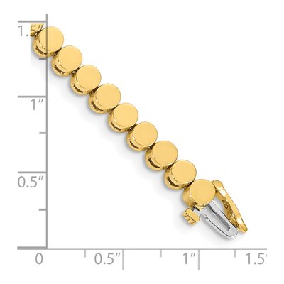 14K Yellow Gold Add-A-Diamond Bracelet Mounting – view 4