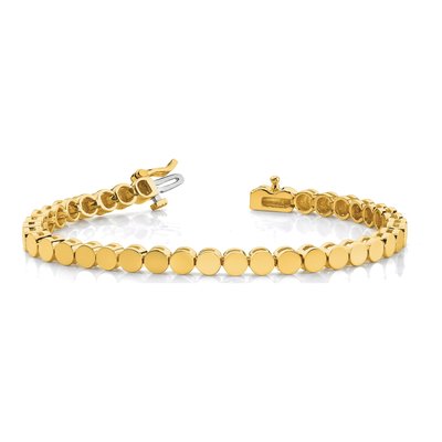 14K Yellow Gold Add-A-Diamond Bracelet Mounting – view 5