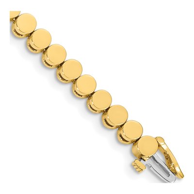14K Yellow Gold Add-A-Diamond Bracelet Mounting
