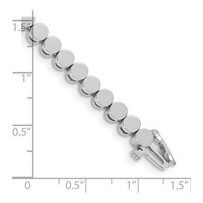 14K White Gold Add-A-Diamond Bracelet Mounting – view 4