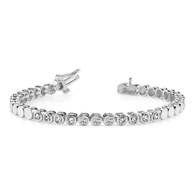 14K White Gold Add-A-Diamond Bracelet Mounting – view 6