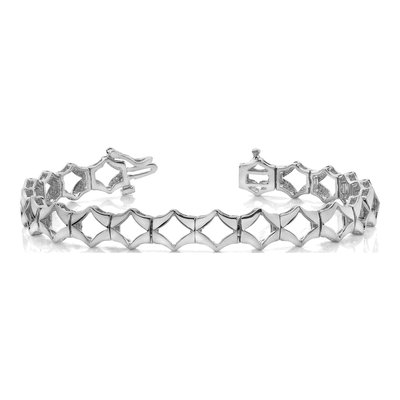 14K White Gold Add-A-Diamond Tennis Mount Bracelet – view 3