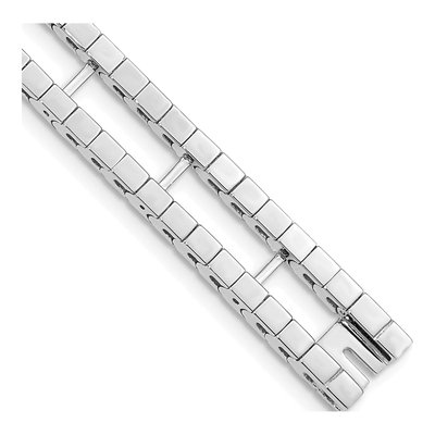 14K White Gold Tennis Jacket Bracelet