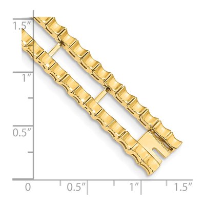 14K Yellow Gold Tennis Jacket Bracelet – view 4