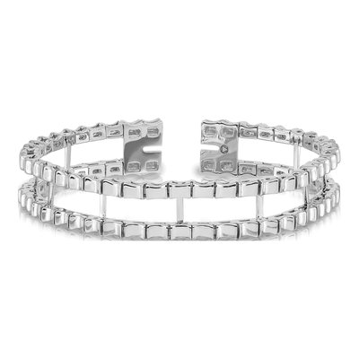 14K White Gold Tennis Jacket Bracelet – view 3