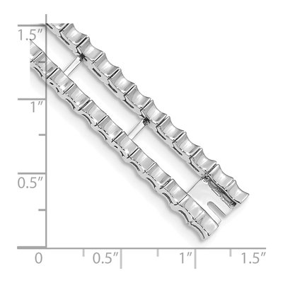 14K White Gold Tennis Jacket Bracelet – view 4