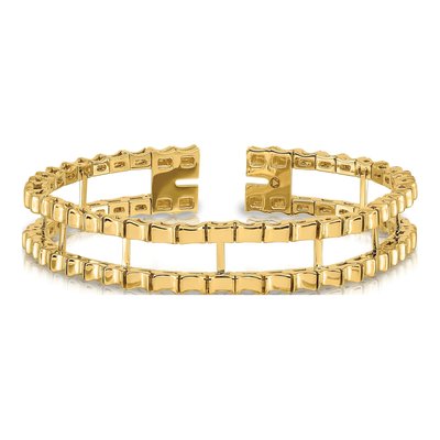 14K Yellow Gold Tennis Jacket Bracelet – view 3