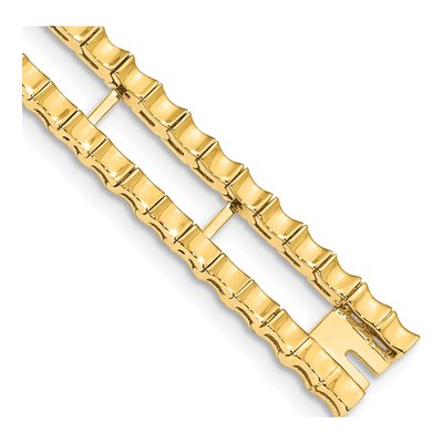 14K Yellow Gold Tennis Jacket Bracelet