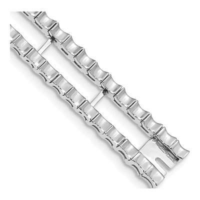 14K White Gold Tennis Jacket Bracelet