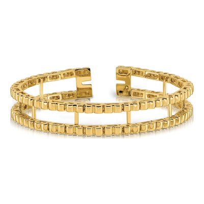 14K Yellow Gold Tennis Jacket Bracelet – view 5