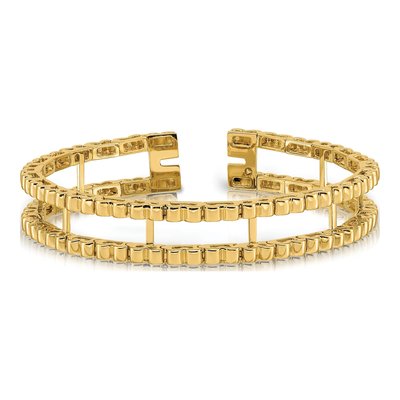 14K Yellow Gold Tennis Jacket Bracelet – view 3