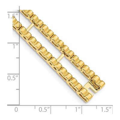 14K Yellow Gold Tennis Jacket Bracelet – view 4