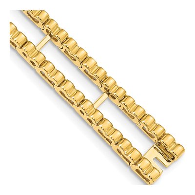 14K Yellow Gold Tennis Jacket Bracelet