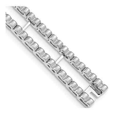 14K White Gold Tennis Blank Bracelet