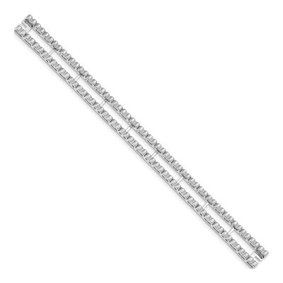 14K White Gold Tennis Blank Bracelet – view 2