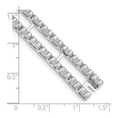 14K White Gold Tennis Blank Bracelet – view 4