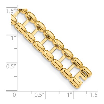 14K Yellow Gold Tennis Jacket Bracelet – view 4