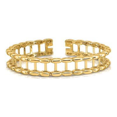 14K Yellow Gold Tennis Jacket Bracelet – view 5
