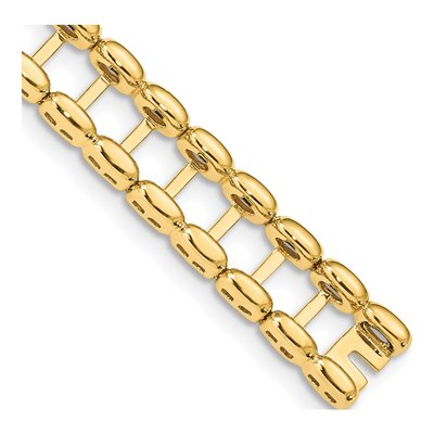 14K Yellow Gold Tennis Jacket Bracelet
