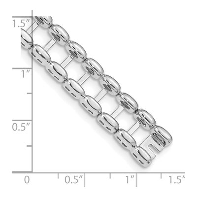 14K White Gold Tennis Jacket Blank Bracelet – view 4