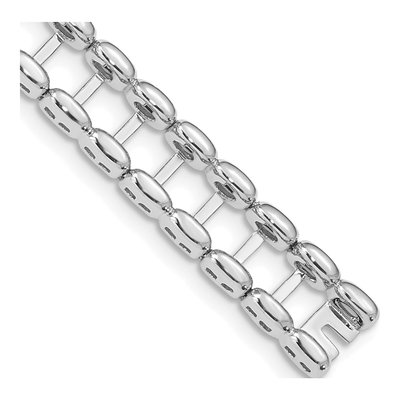 14K White Gold Tennis Jacket Blank Bracelet