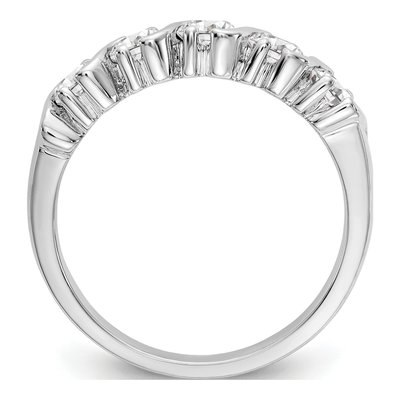 14K White Gold 1 ct tw Diamond 5-Stone Wedding Band – view 2