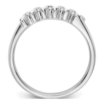 14K White Gold 1/4 ct tw Diamond 5-Stone Wedding Band – view 2