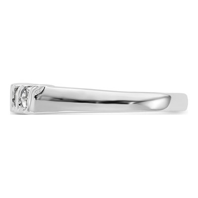14K White Gold 1/4 ct tw Diamond 5-Stone Wedding Band – view 3