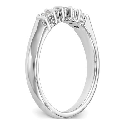 14K White Gold 1/4 ct tw Diamond 5-Stone Wedding Band – view 6