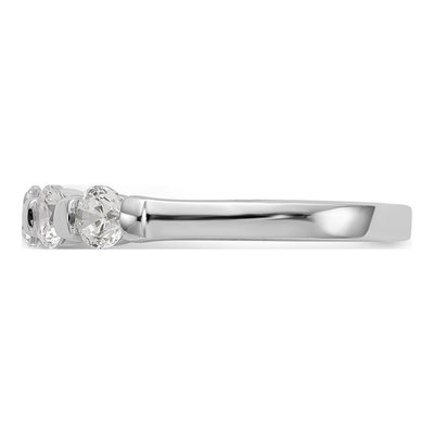 14K White Gold 3/4 ct tw Diamond Channel Wedding Band – view 4